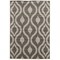 Claremont Drops Grey 8X10 Area Rug Abstract Pattern Easy Care Polypropylene